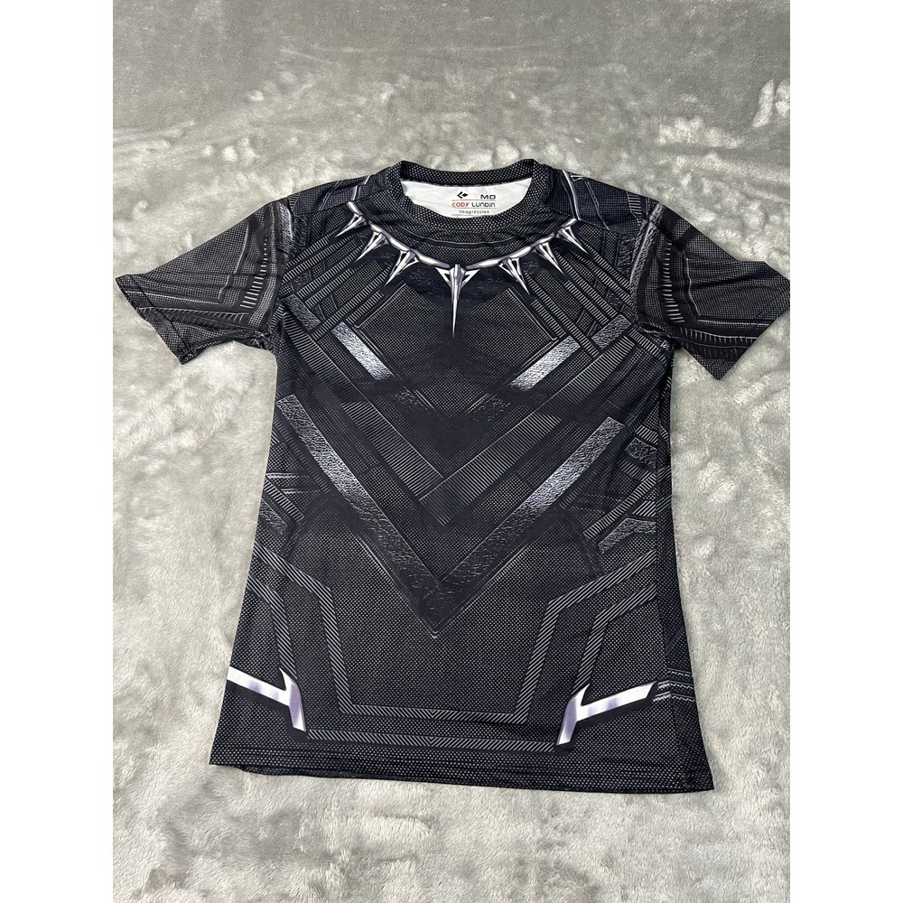 Cody Lundin Black Panther Compression T-Shirt Men's MD Crew Neck Black
